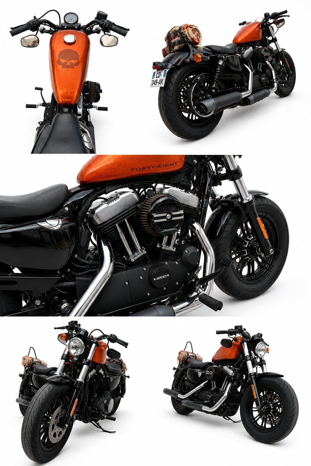 Harley-Davidson Forty-Eight 1200 — planche multi-vues