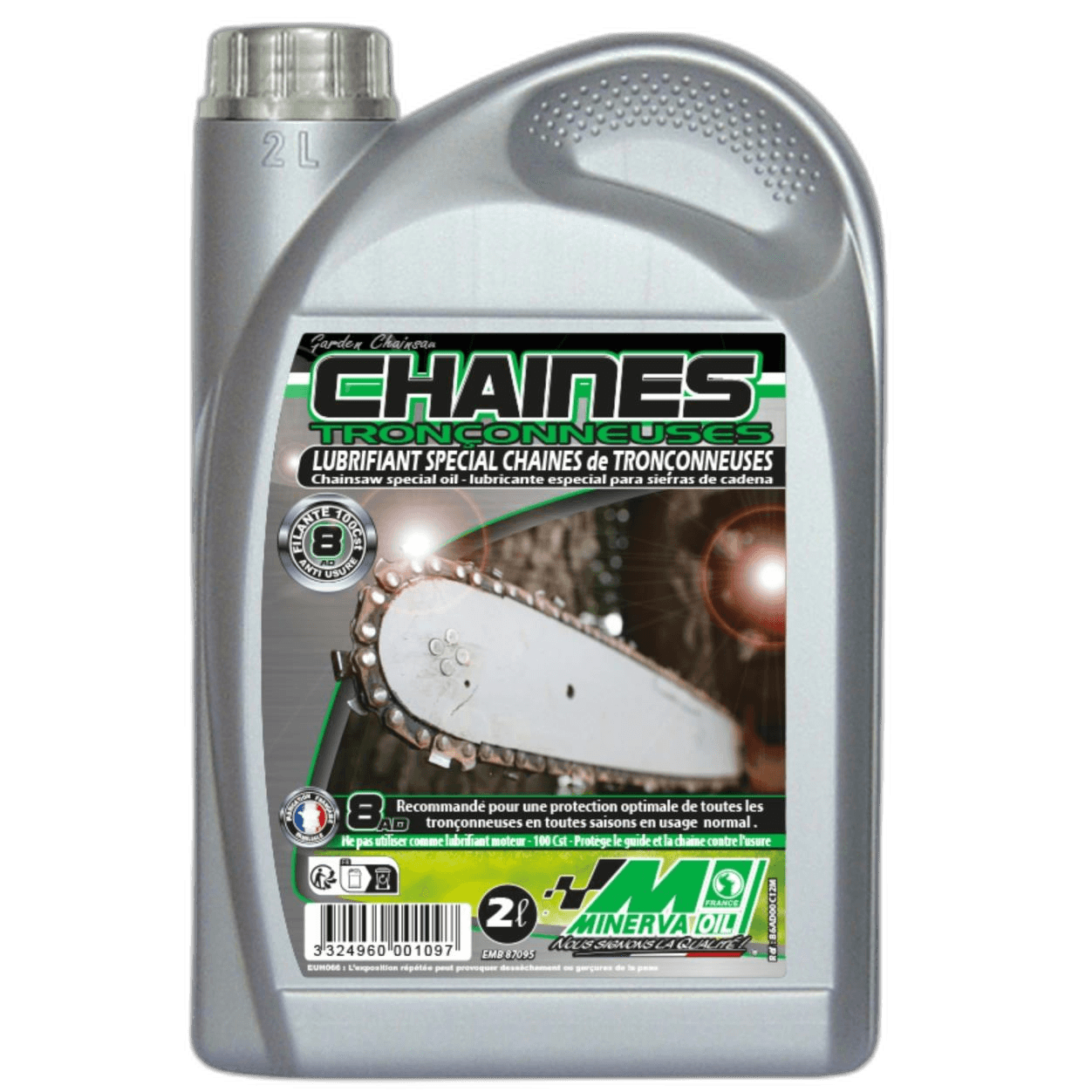 Huile Chaîne Tronçonneuse Minerva 2L